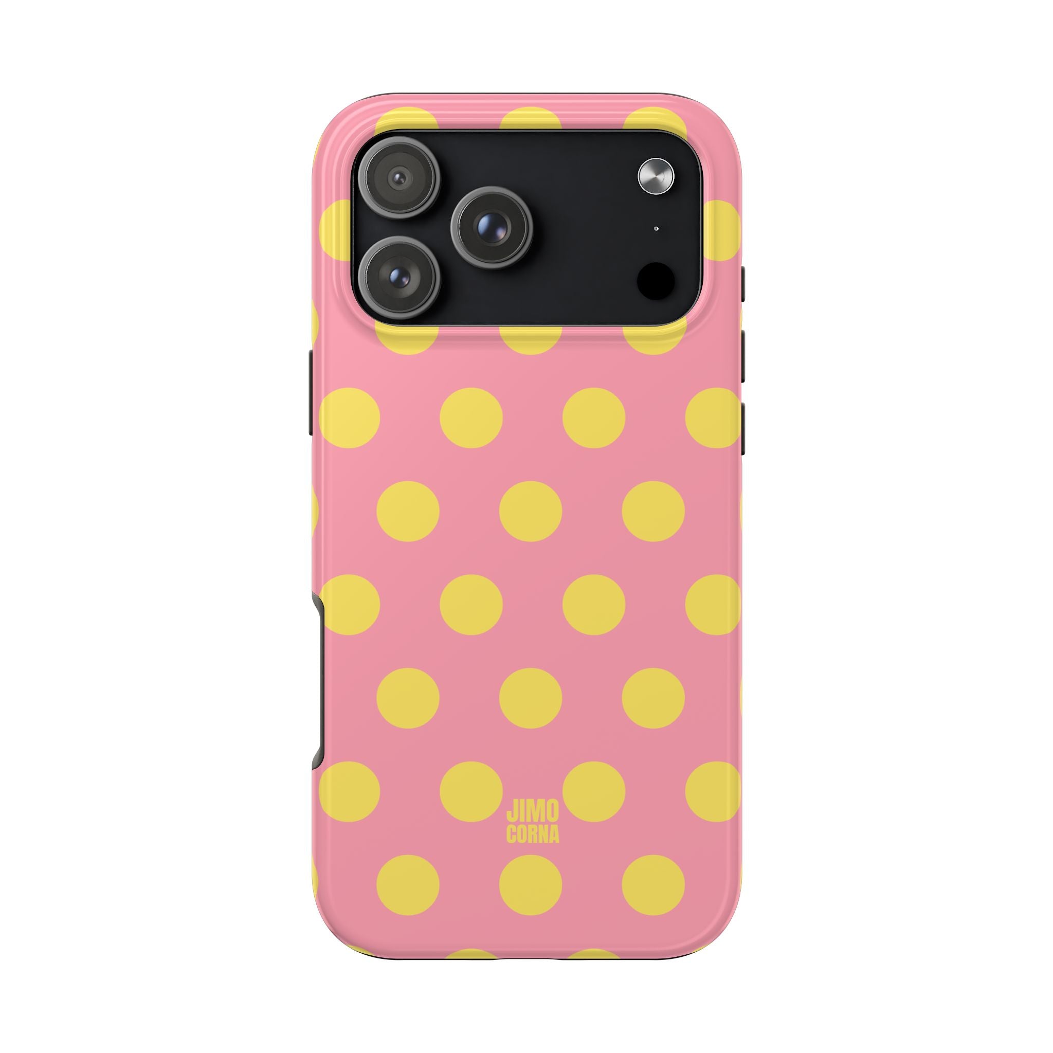 Big Polka Dot | Pink and Yellow