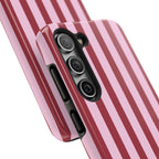 Bold Stripes Samsung Galaxy Case | Pink and Red