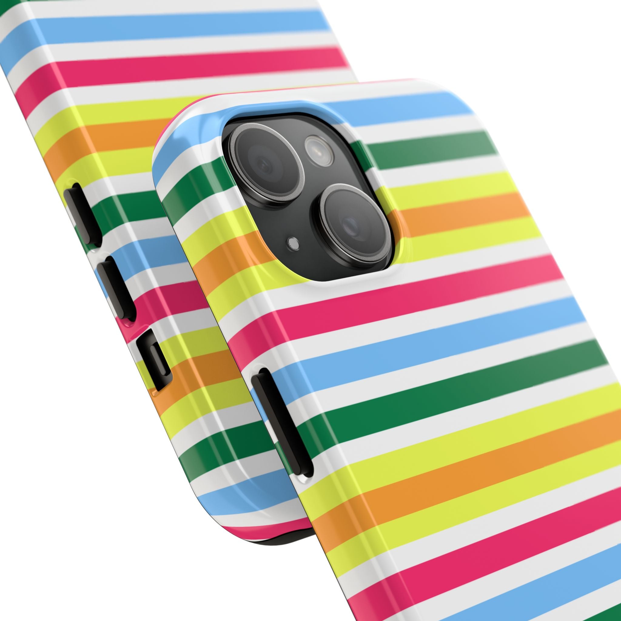 Rainbow Sorbet Stripe iPhone Case