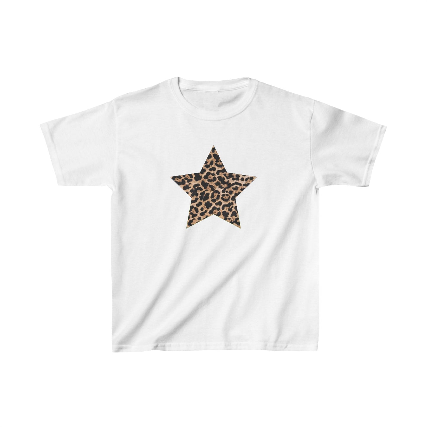 Leopard Star Baby Tee