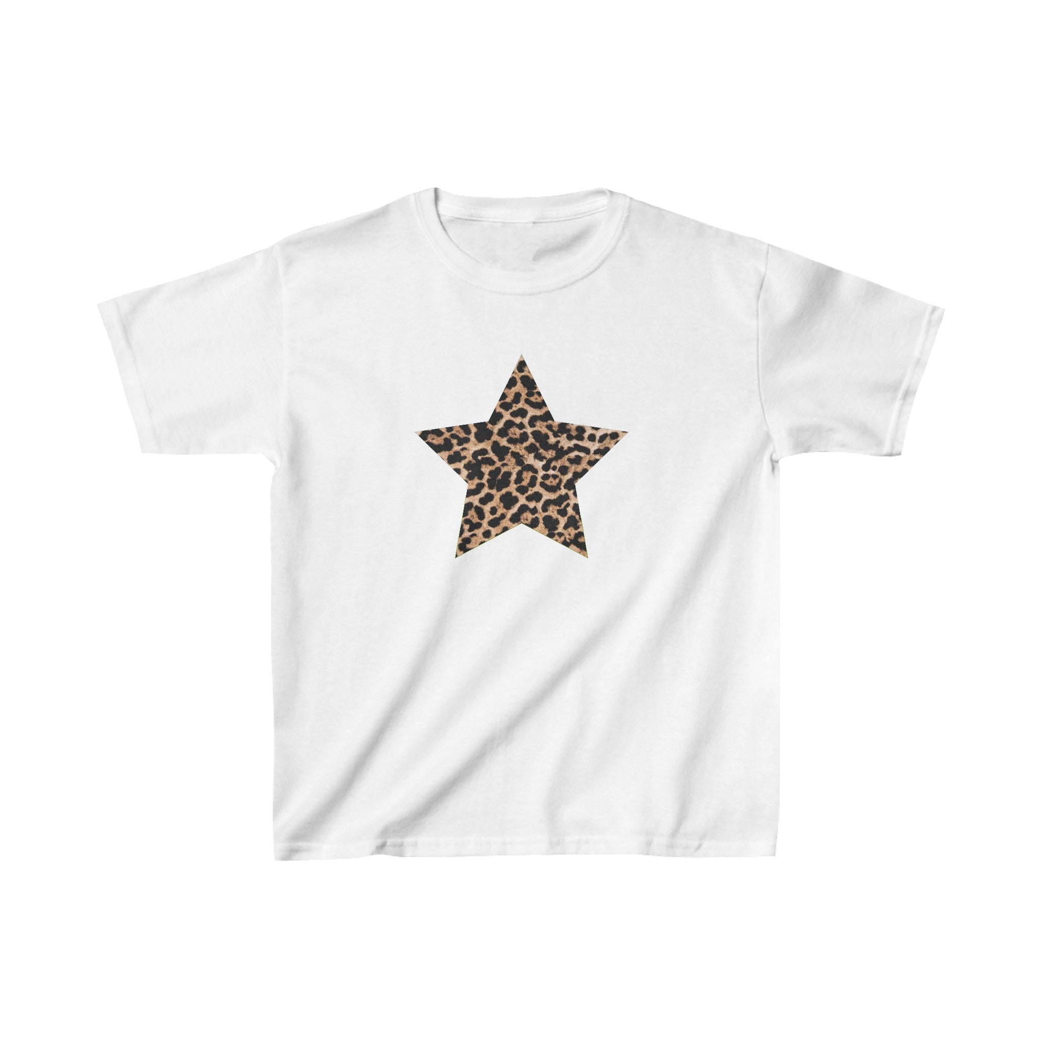 Leopard Star Baby Tee