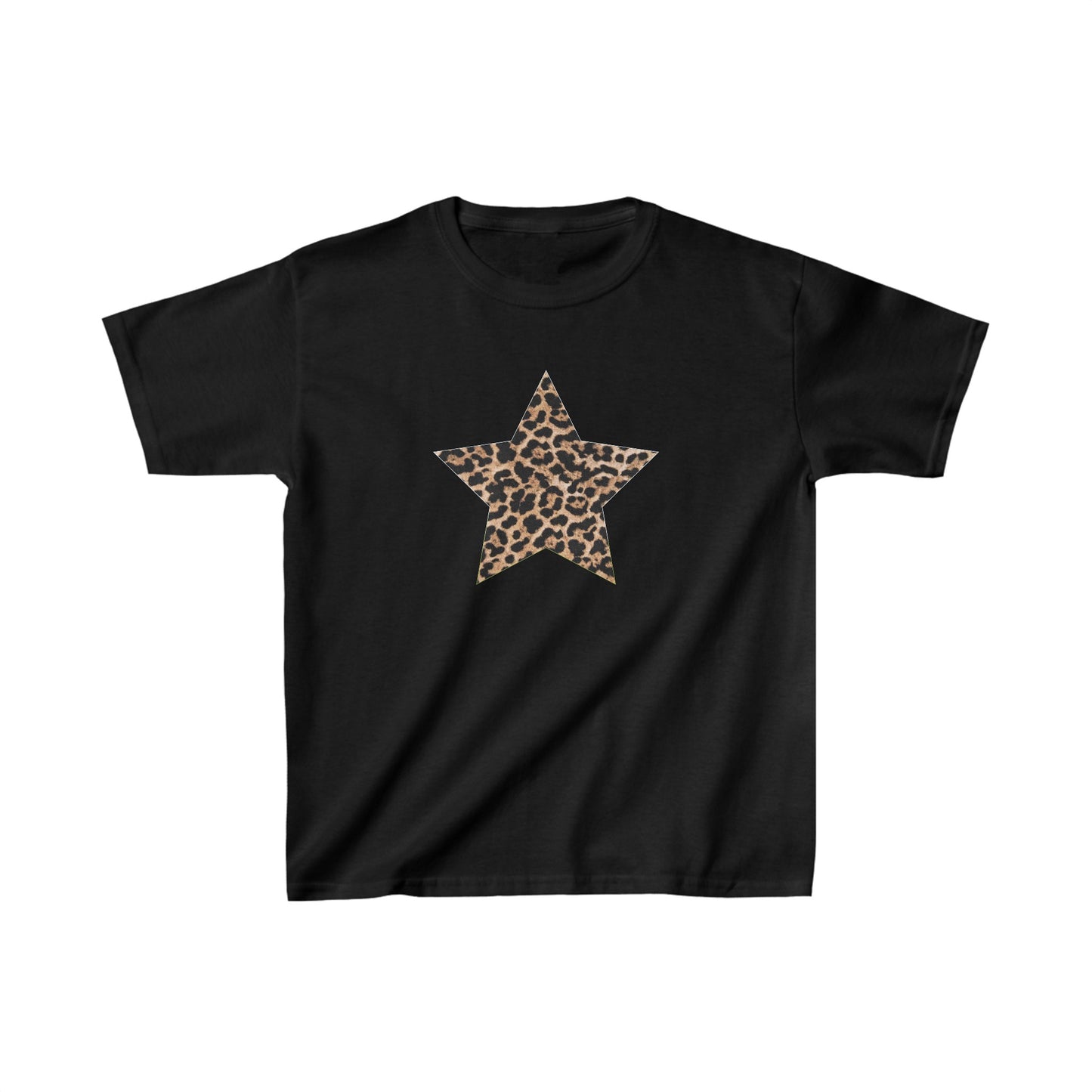 Leopard Star Baby Tee