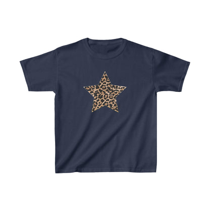 Leopard Star Baby Tee