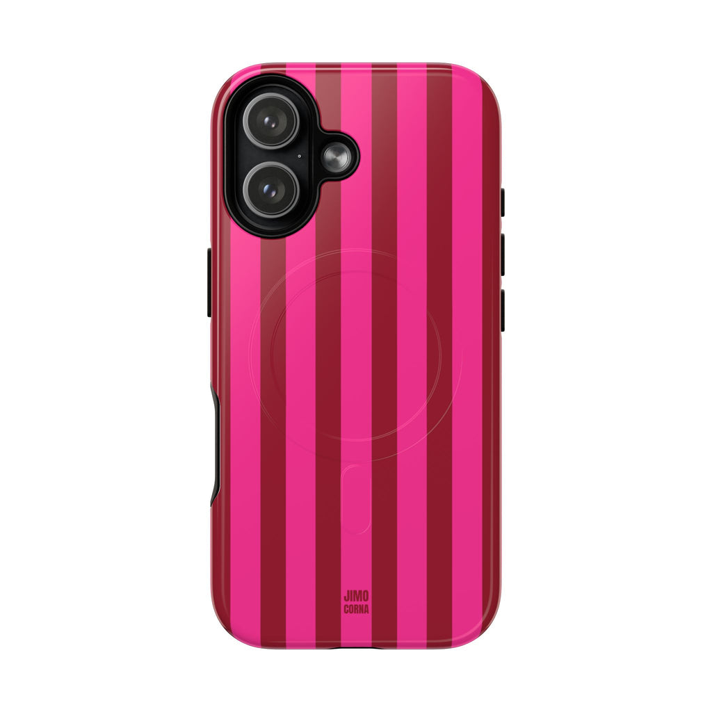 Bold Stripes MagSafe iPhone Case | Strawberry Burst
