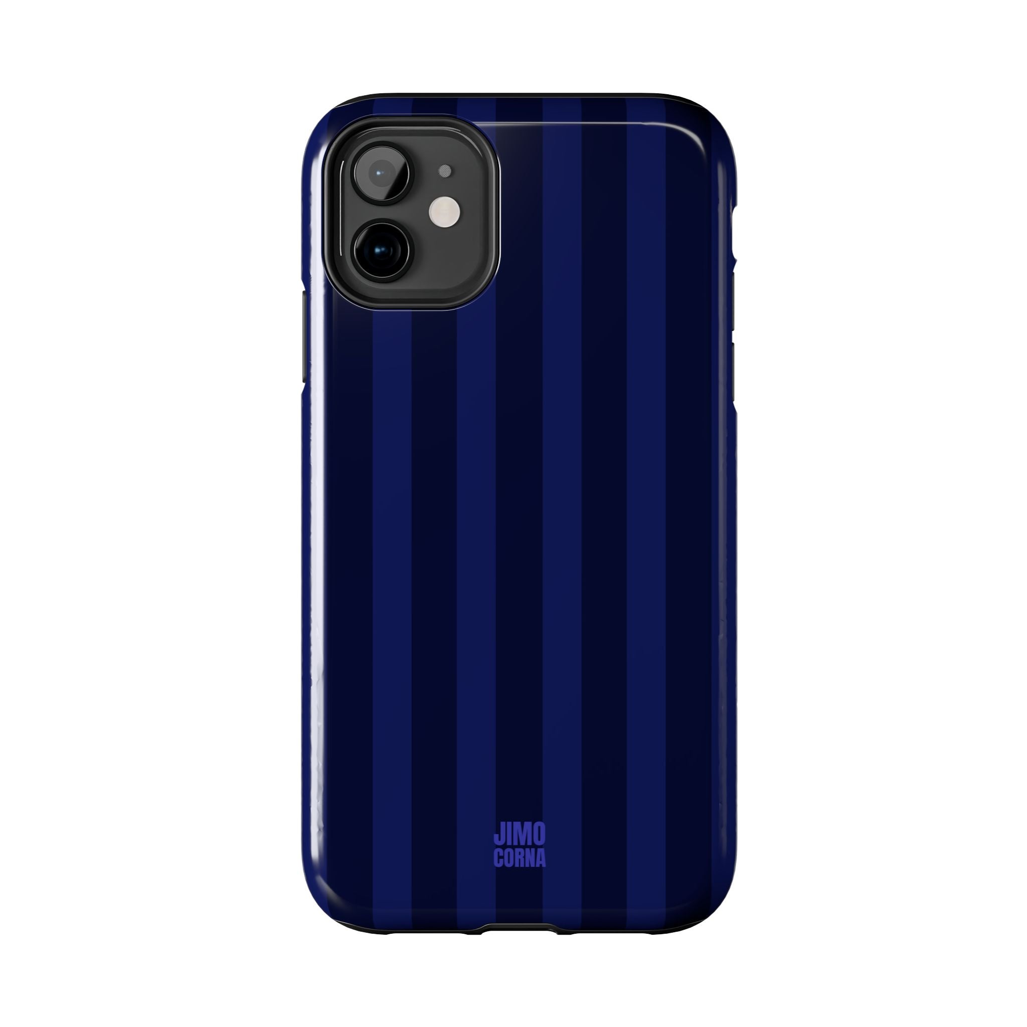 Bold Stripes iPhone Case | Navy Blue