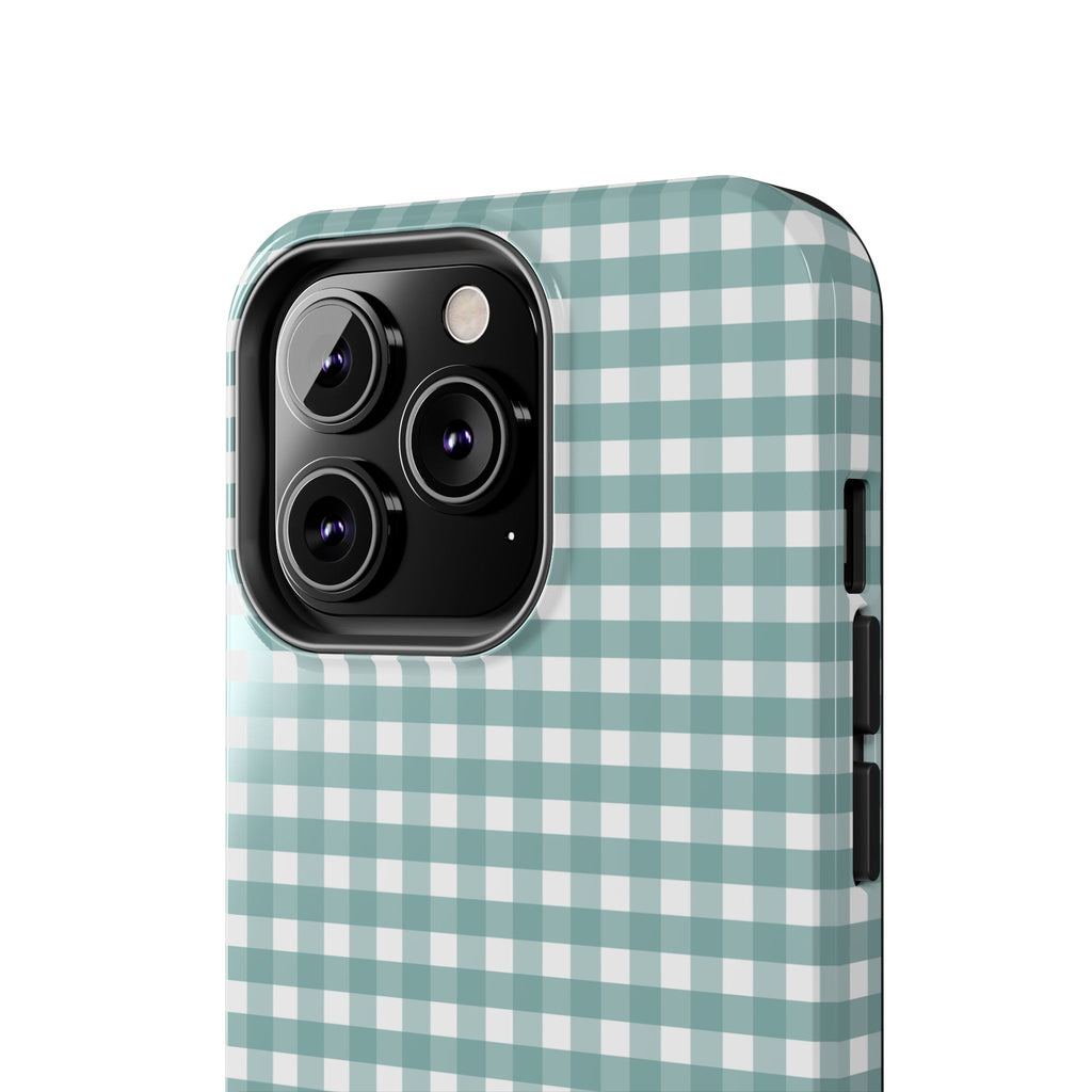 Farm Gingham iPhone Case | Blue