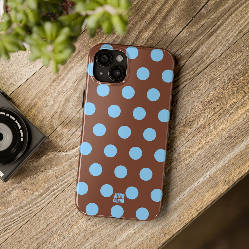 Big Polka Dot | Brown and Blue