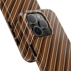 Angelina Stripes | Brown - iPhone Case