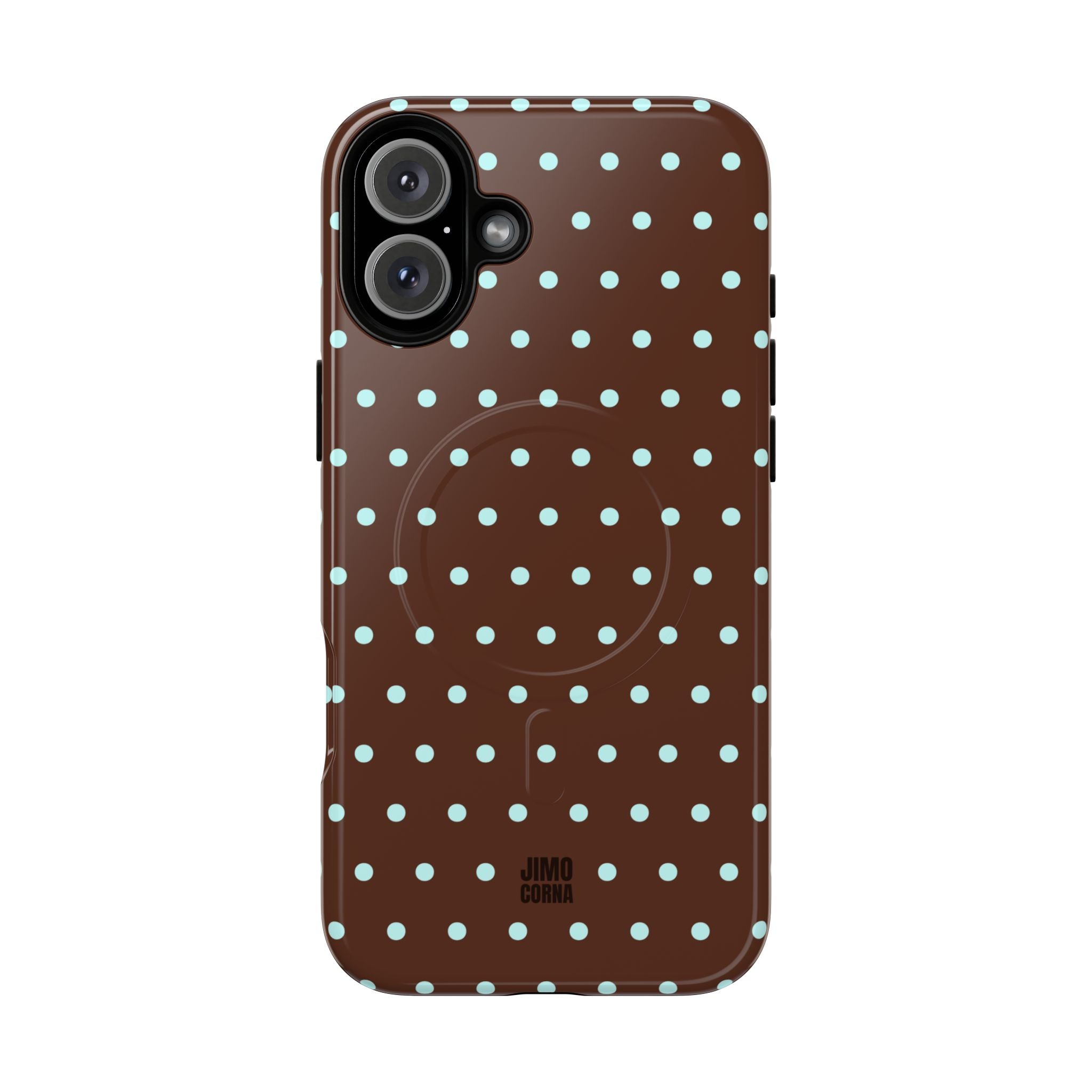 Polka Dot | Brown and Blue