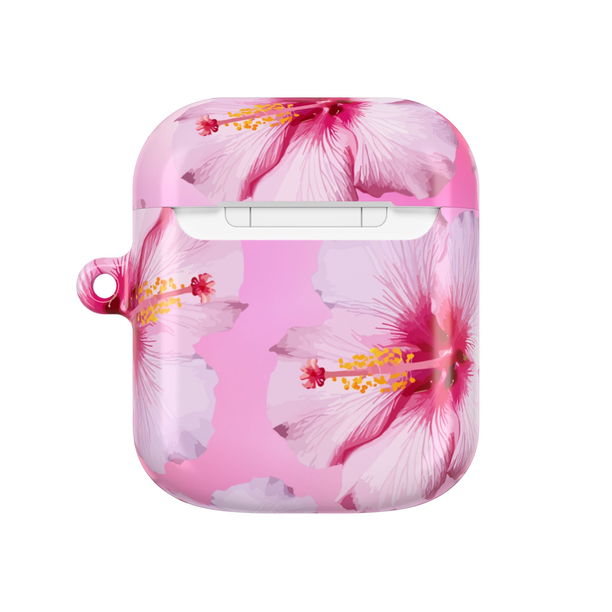 Pink Hibiscus AirPods Case