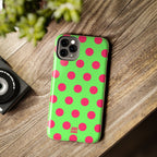 Big Polka Dot | Green and Pink