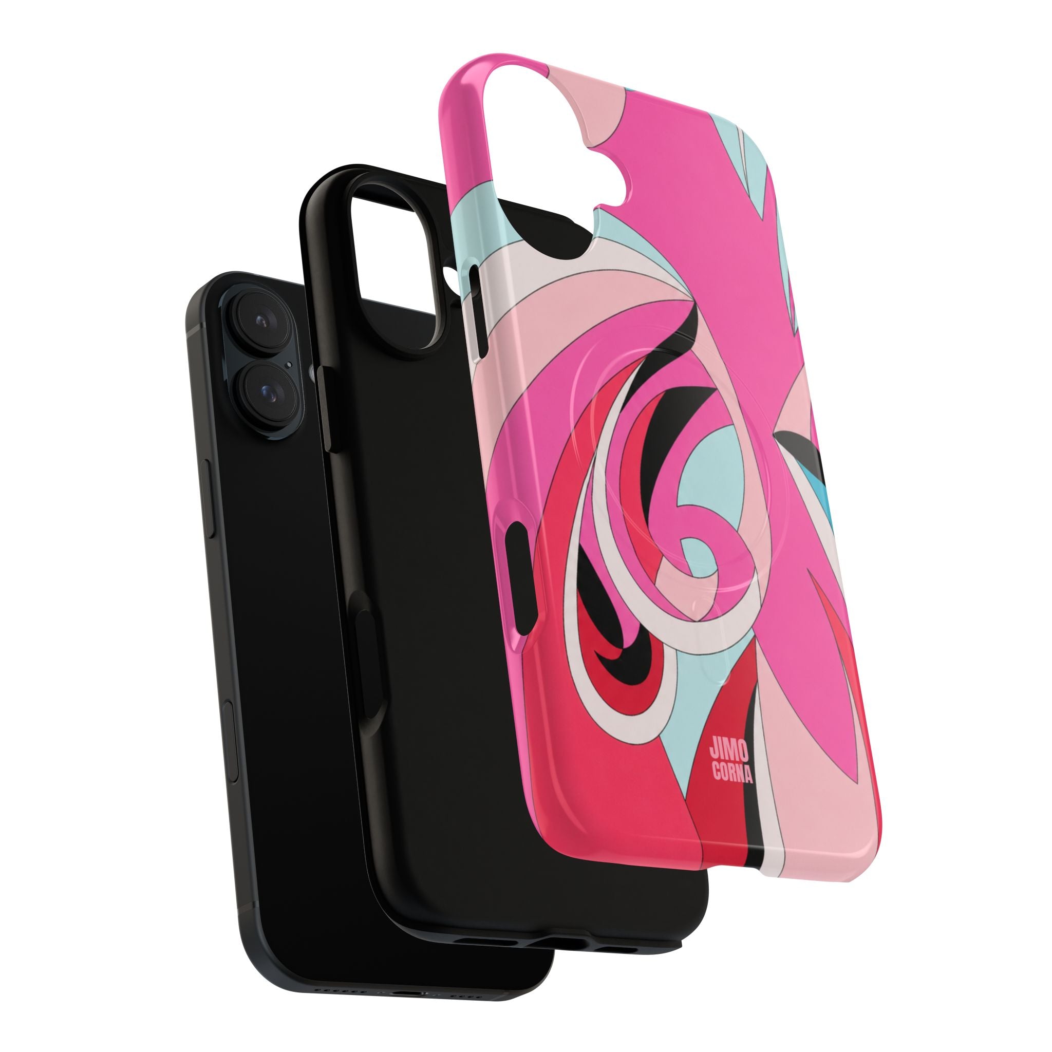 Pink Tropic Swirl MagSafe iPhone Case
