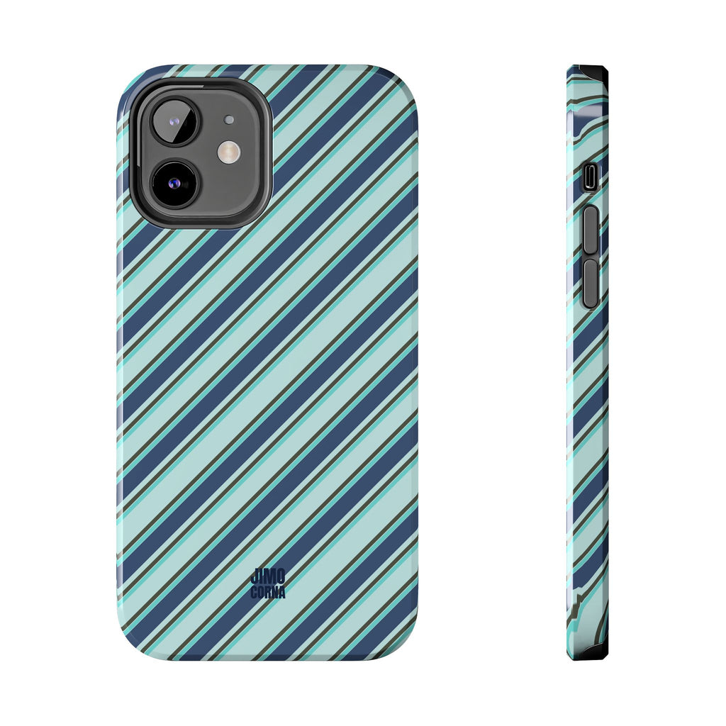 Angelina Stripes | Blue - iPhone Case