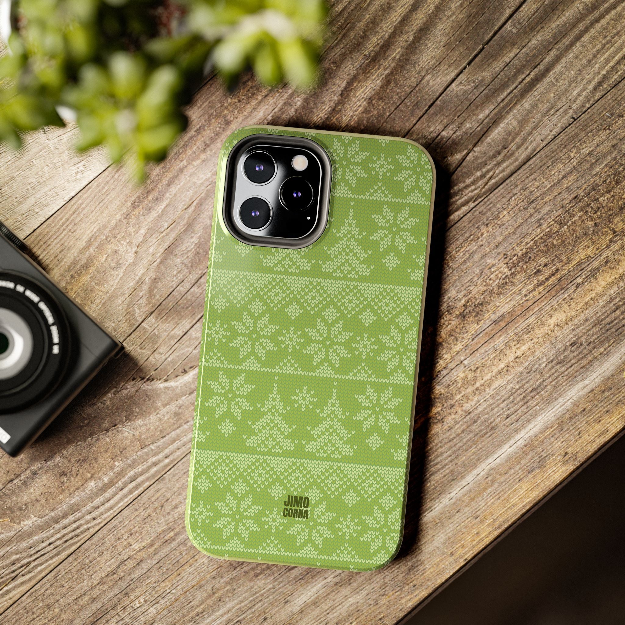 Holiday Knit | Green iPhone Case