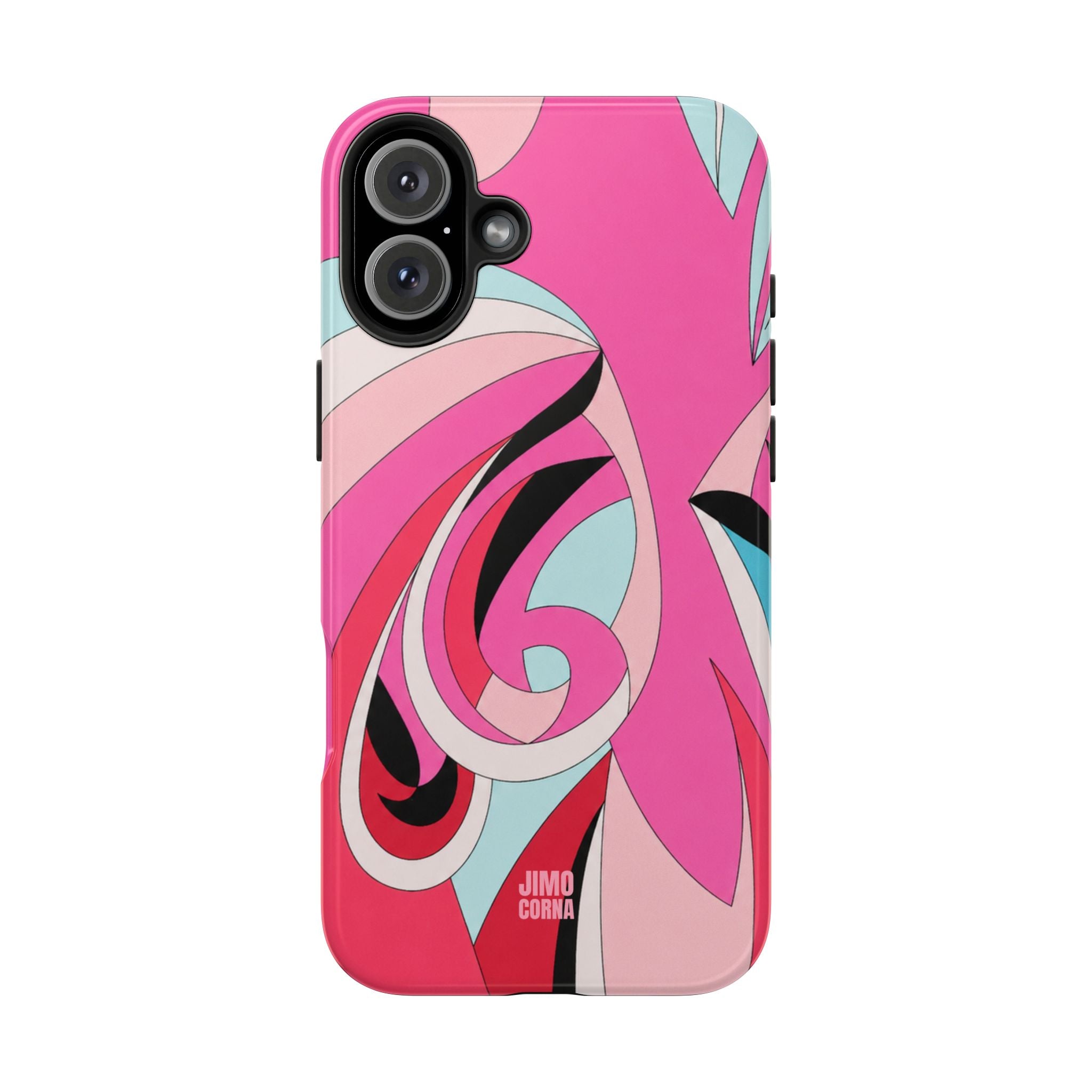 Pink Tropic Swirl iPhone Case