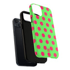 Big Polka Dot | Green and Pink