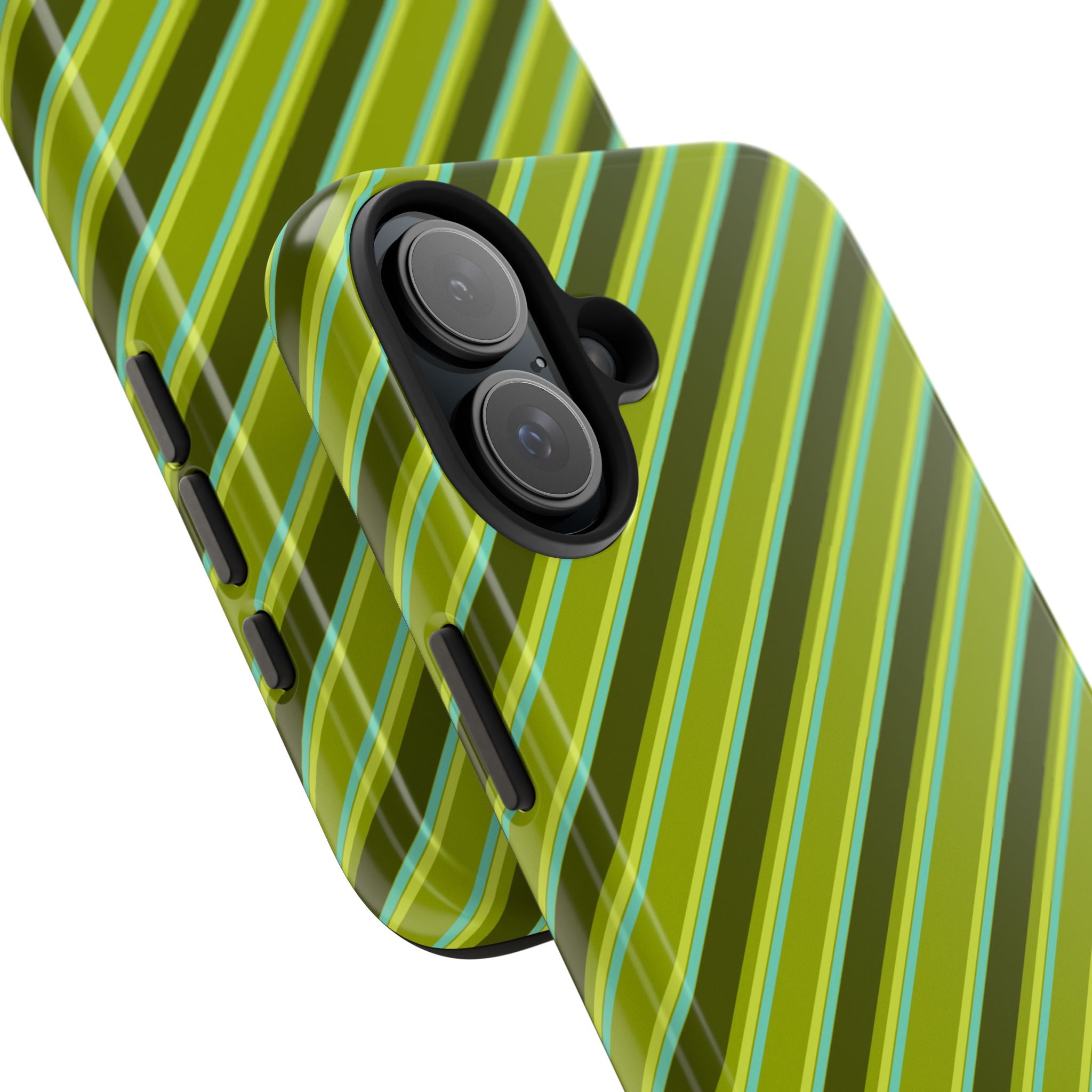 Angelina Stripes | Olive - iPhone Case