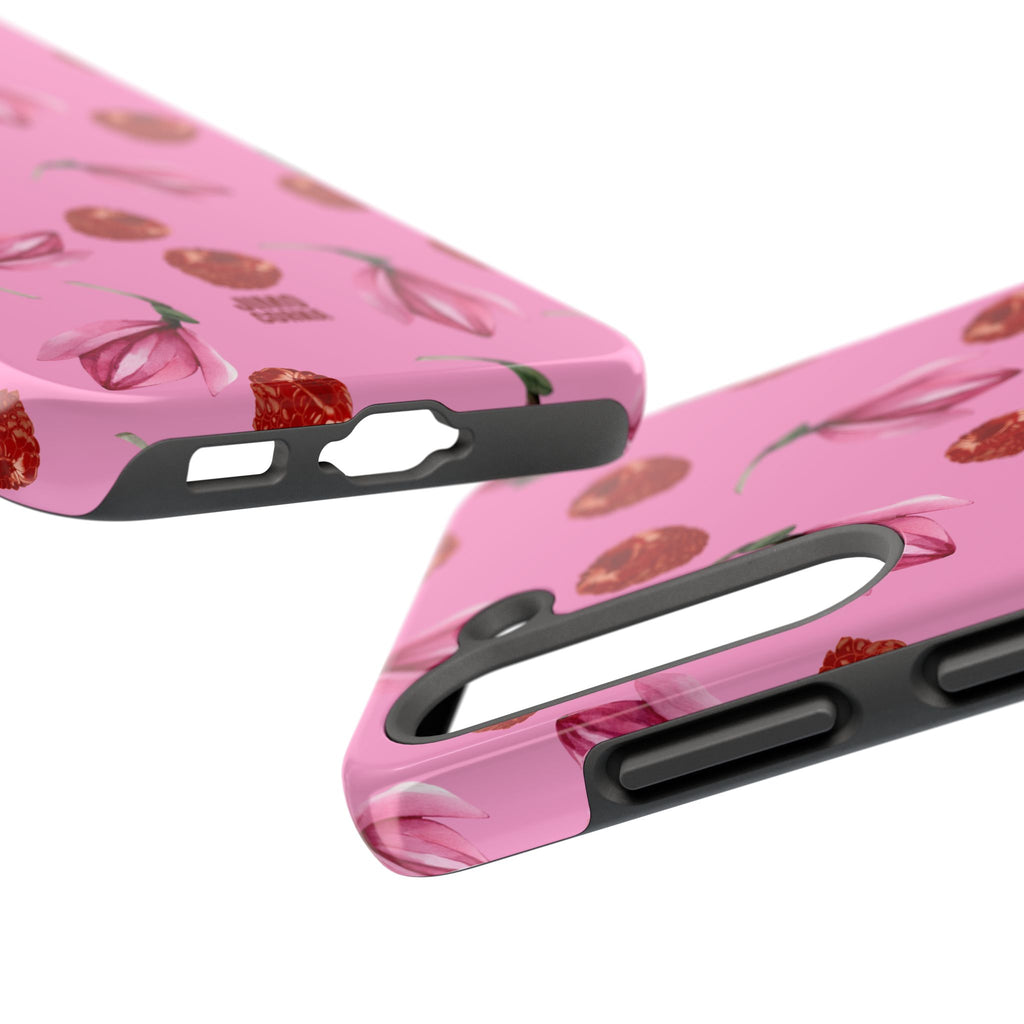 Raspberries and Flowers