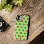 Big Polka Dot | Green and Pink