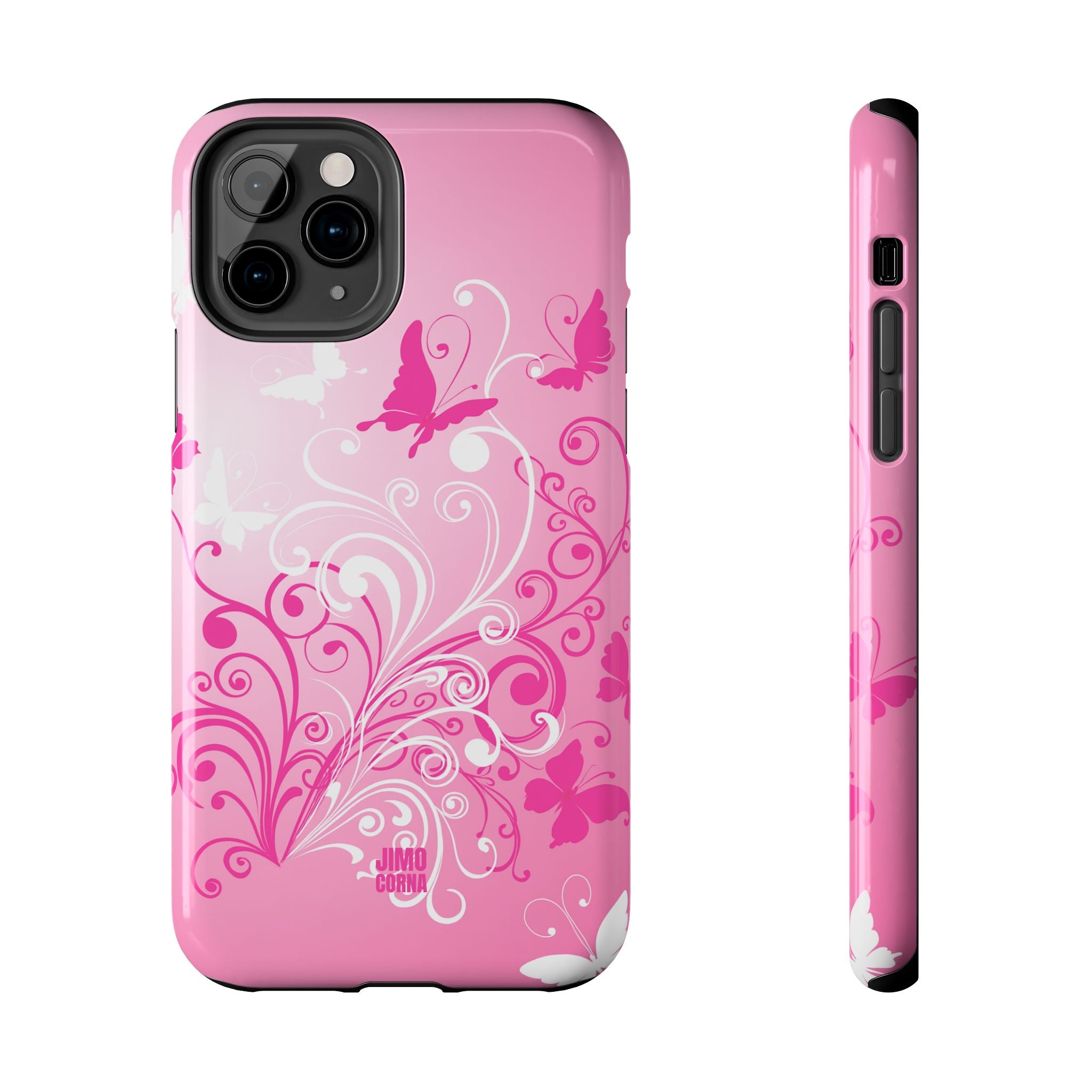Pink Flutter Garden iPhone Case