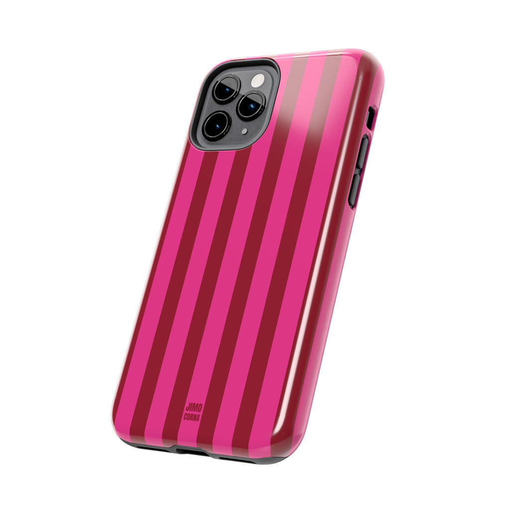 Strawberry Burst Bold Stripes