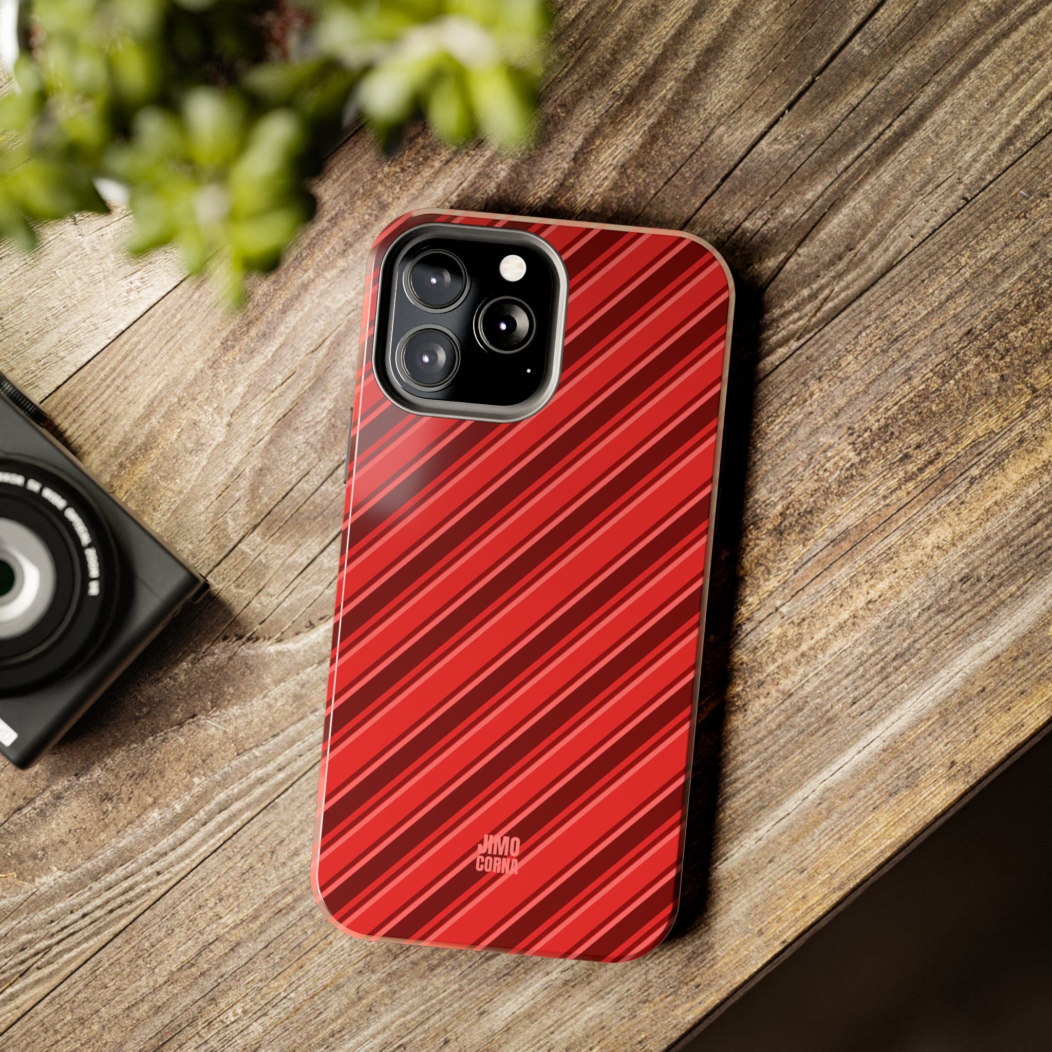 Angelina Stripes | Cherry - iPhone Case