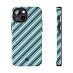Angelina Stripes | Blue - iPhone Case