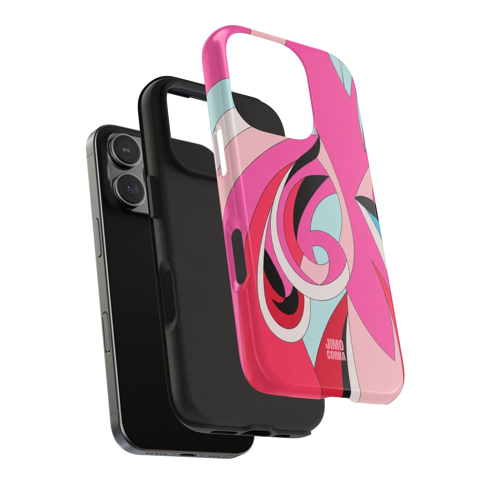 Pink Tropic Swirl iPhone Case
