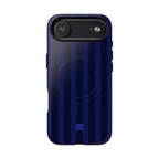 Bold Stripes MagSafe iPhone Case | Navy Blue