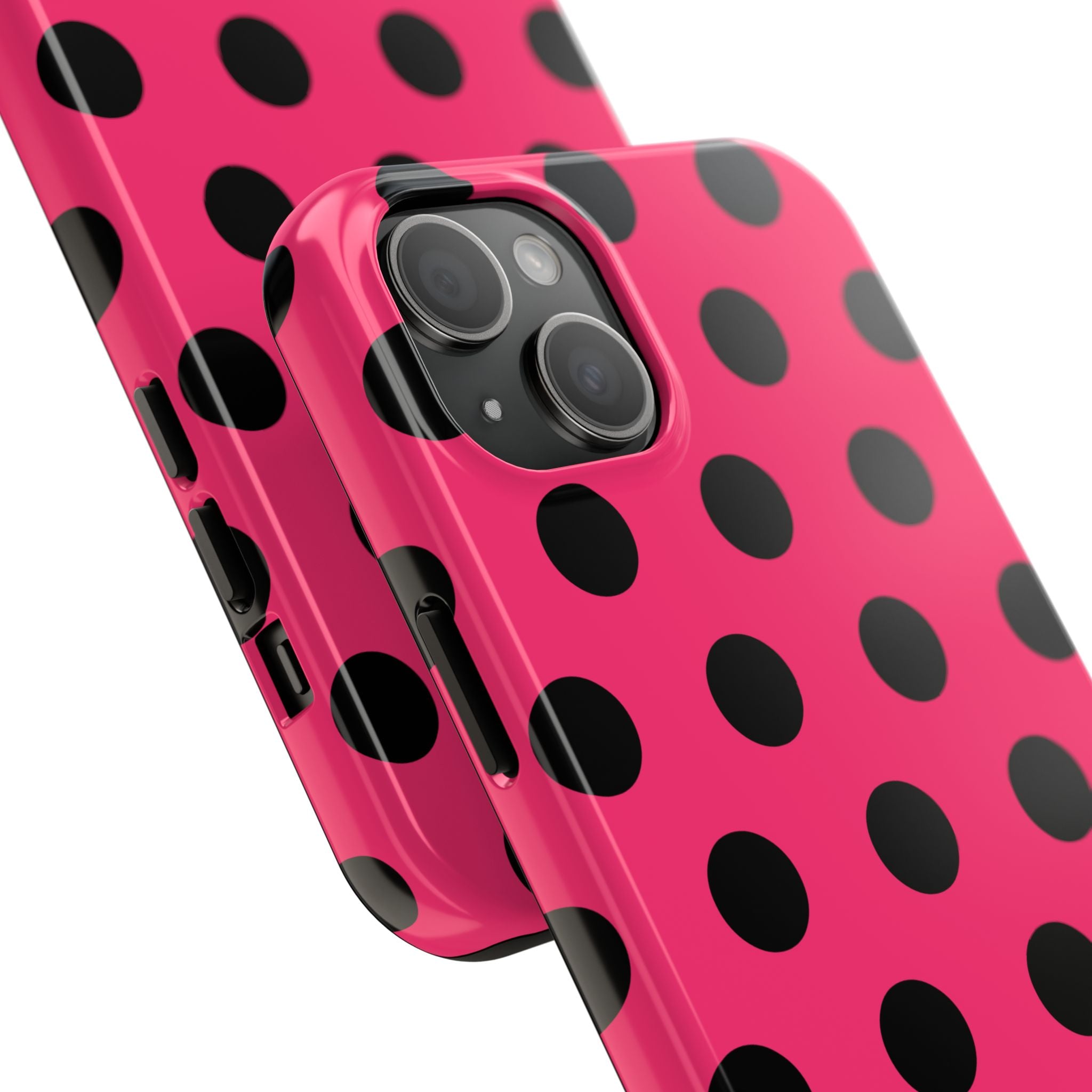 Big Polka Dot | Hot Pink and Black