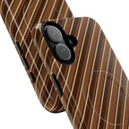 Angelina Stripes | Brown - MagSafe iPhone Case