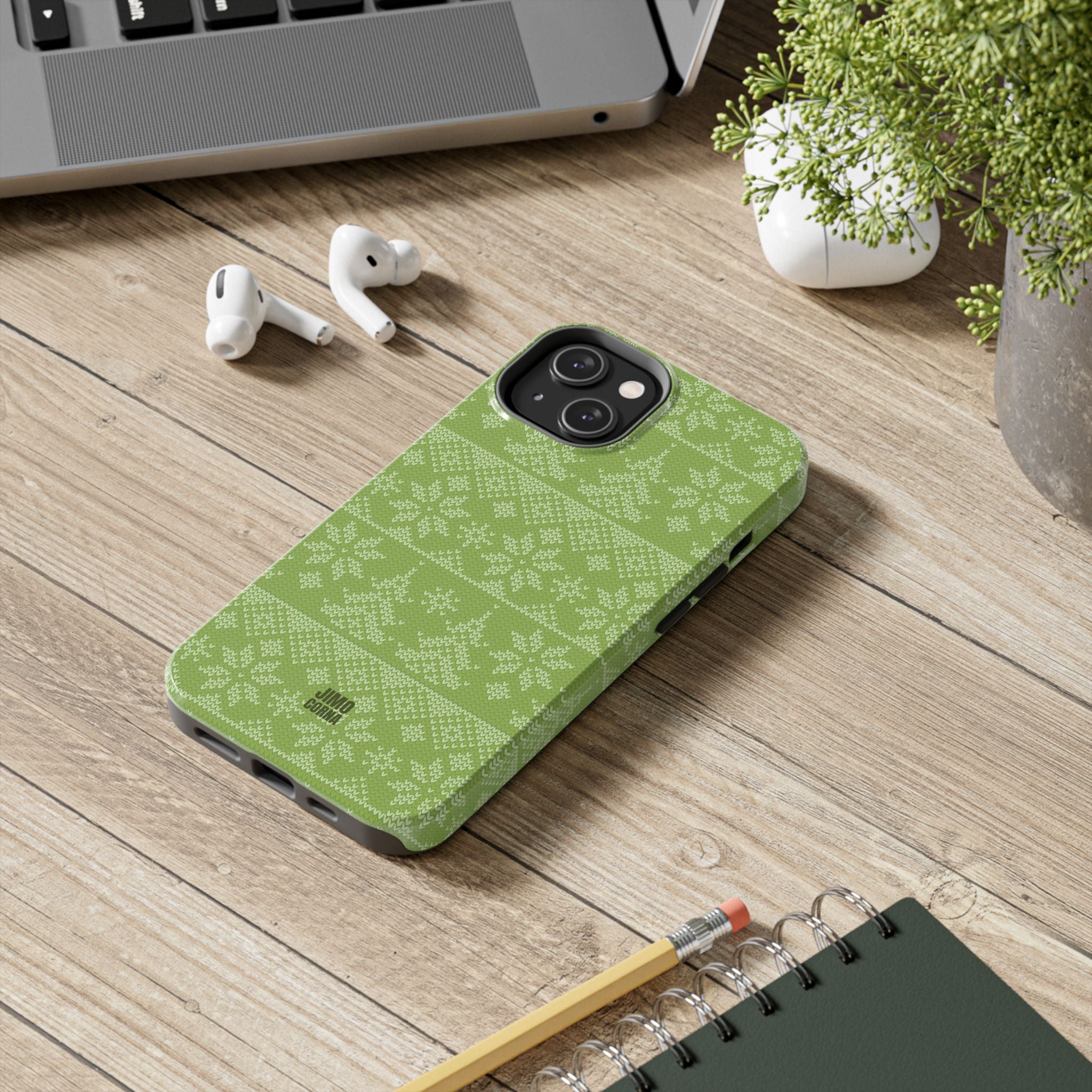 Holiday Knit | Green iPhone Case