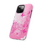 Pink Flutter Garden iPhone Case