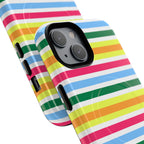 Rainbow Sorbet Stripe MagSafe iPhone Case