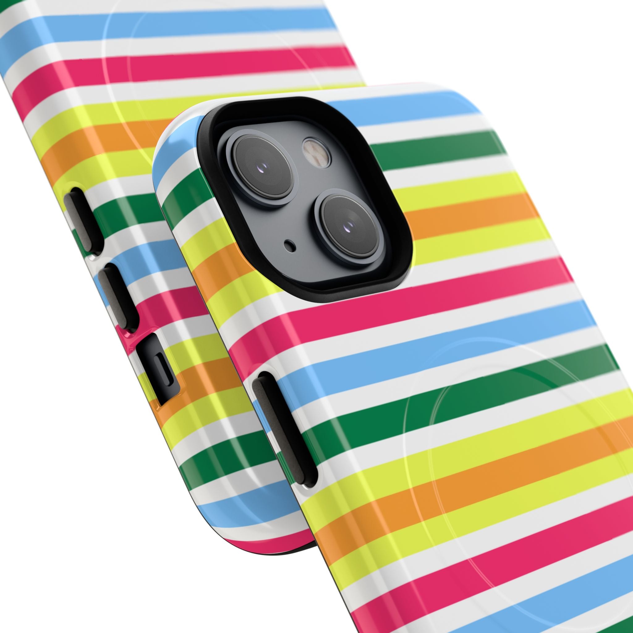 Rainbow Sorbet Stripe MagSafe iPhone Case