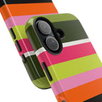 Berry Citrus Stripe iPhone Case