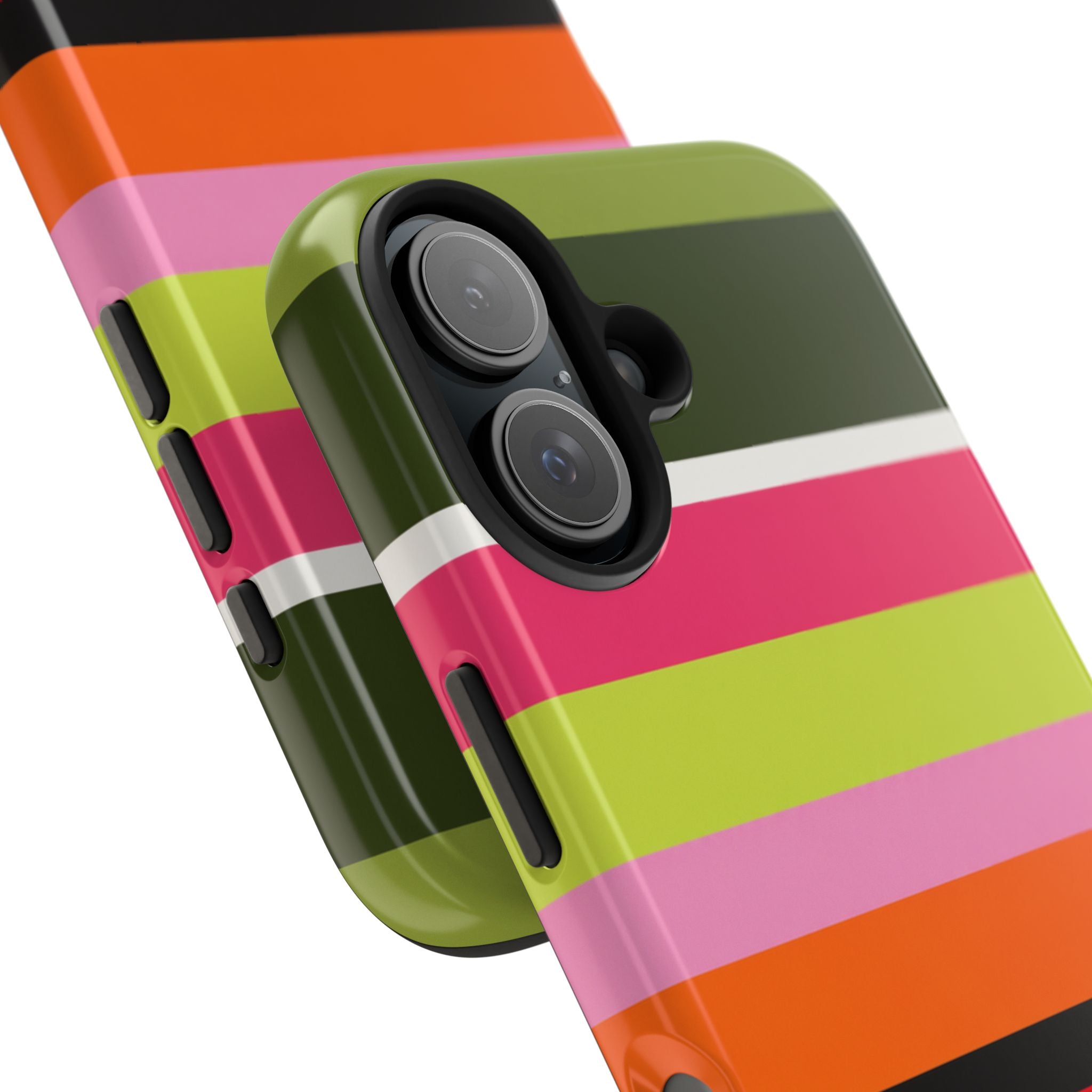 Berry Citrus Stripe iPhone Case