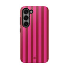 Strawberry Burst Bold Stripes