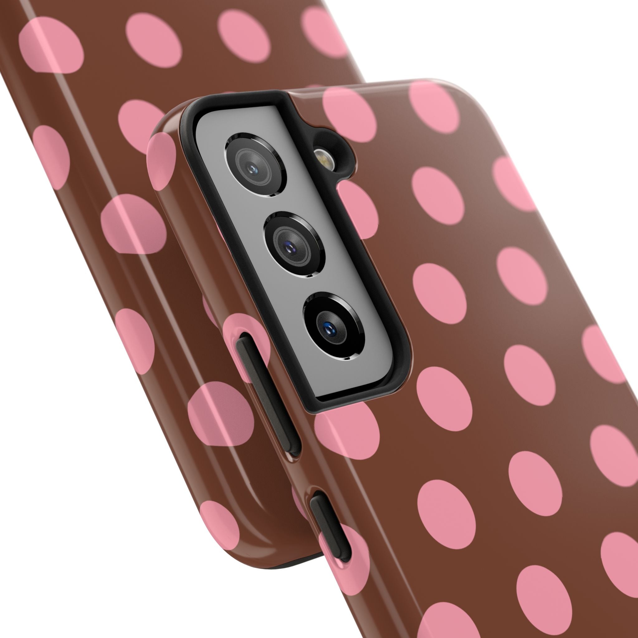 Big Polka Dot | Brown and Pink