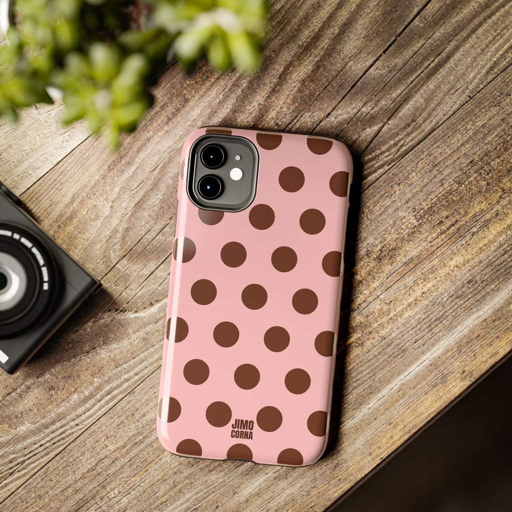 Big Polka Dot | Pink and Brown