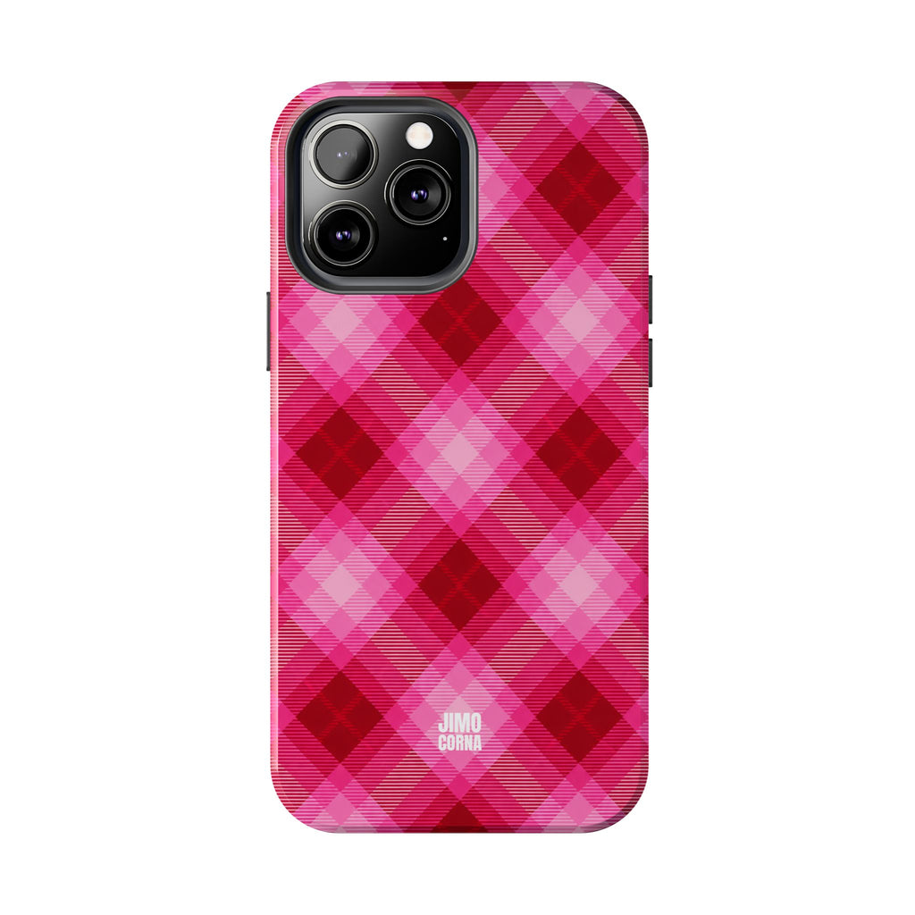 Pink Picnic Plaid iPhone Case