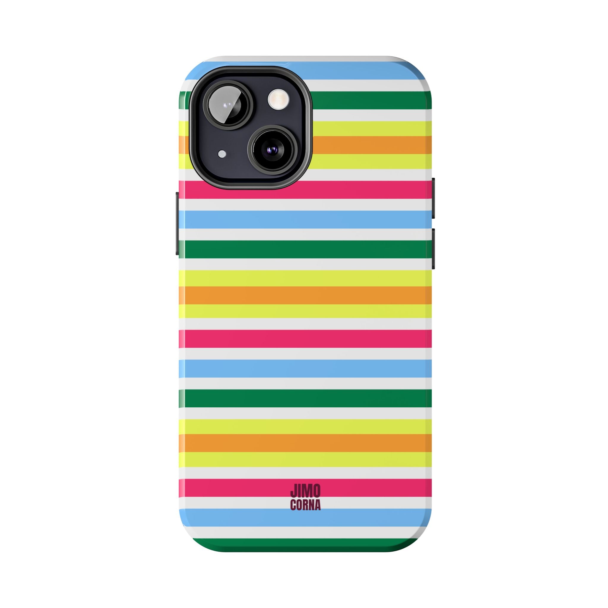 Rainbow Sorbet Stripe iPhone Case