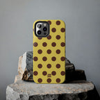 Big Polka Dot | Yellow and Brown