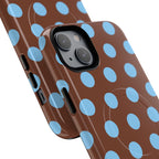 Big Polka Dot | Brown and Blue