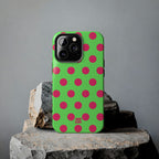 Big Polka Dot | Green and Pink