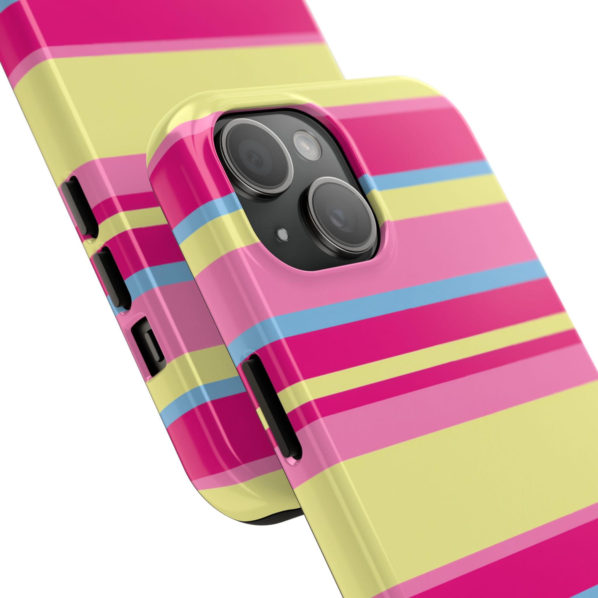 Lemonberry Stripe iPhone Case