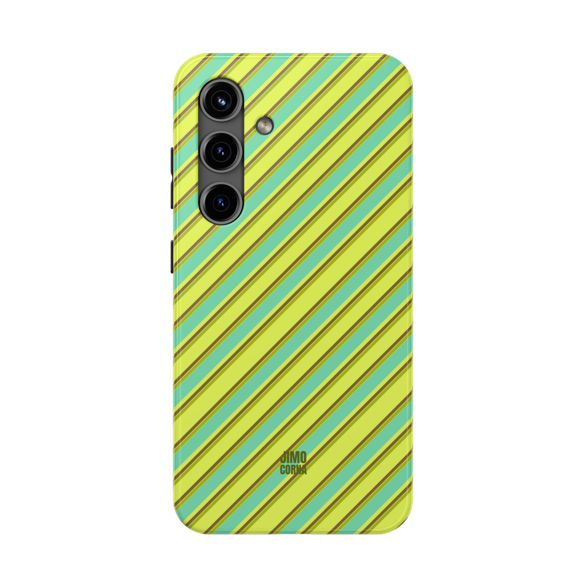 Angelina Stripes | Green - Samsung Galaxy Case