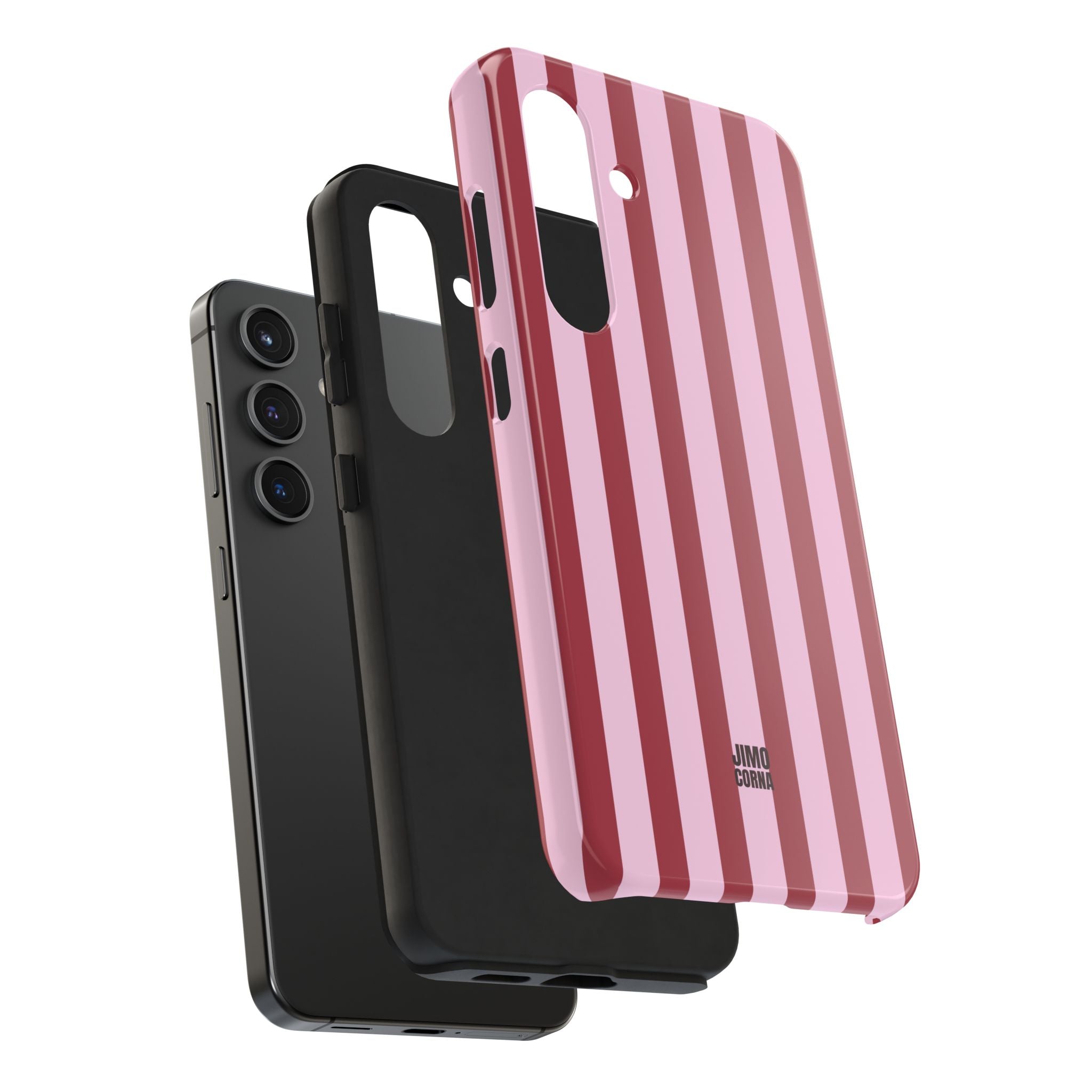 Bold Stripes Samsung Galaxy Case | Pink and Red