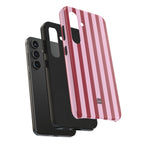 Bold Stripes iPhone Case | Pink and Red