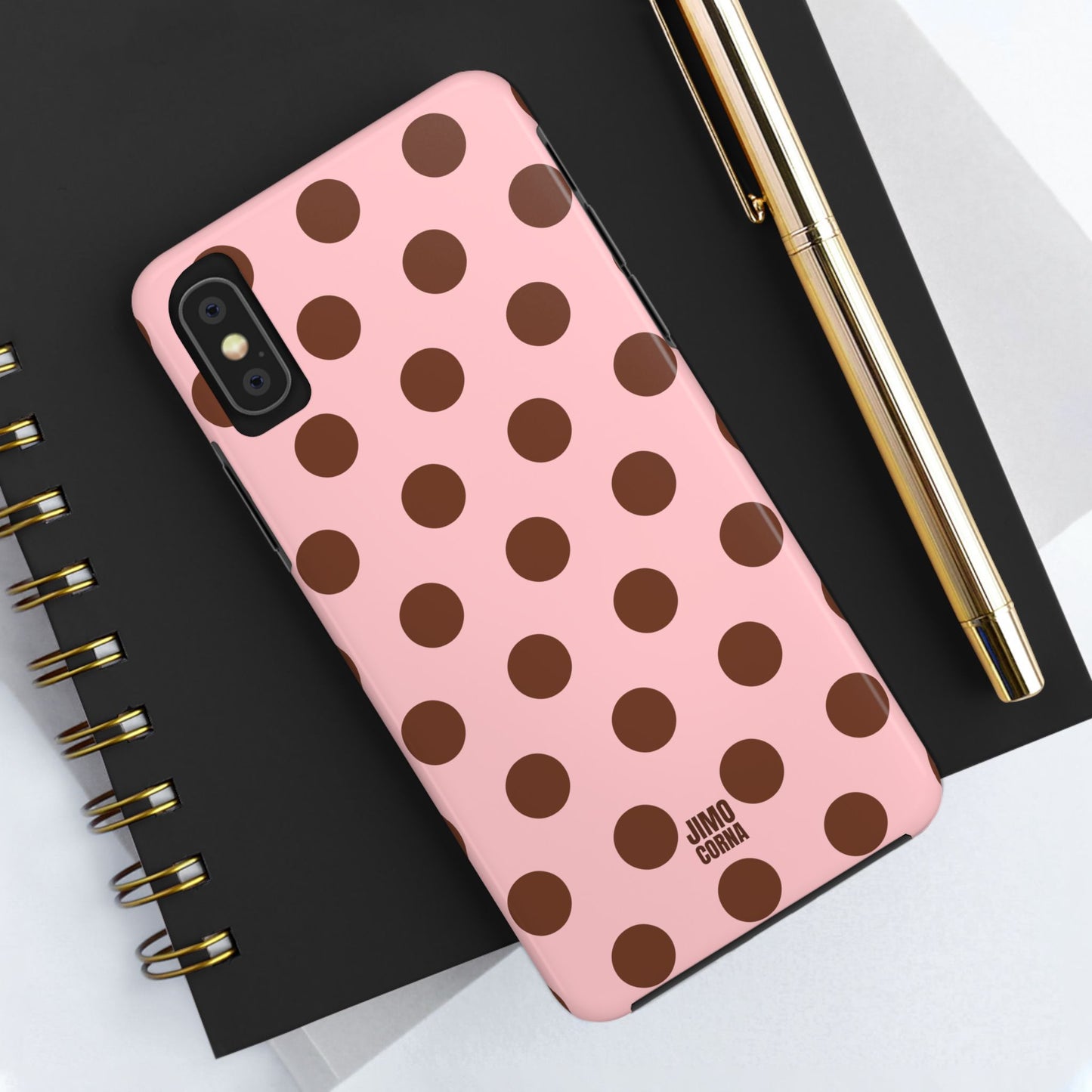 Big Polka Dot | Pink and Brown